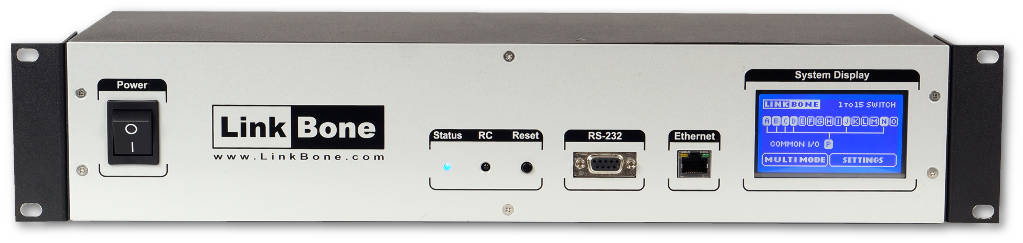 Coaxial BNC Switch box with remote from LinkBone